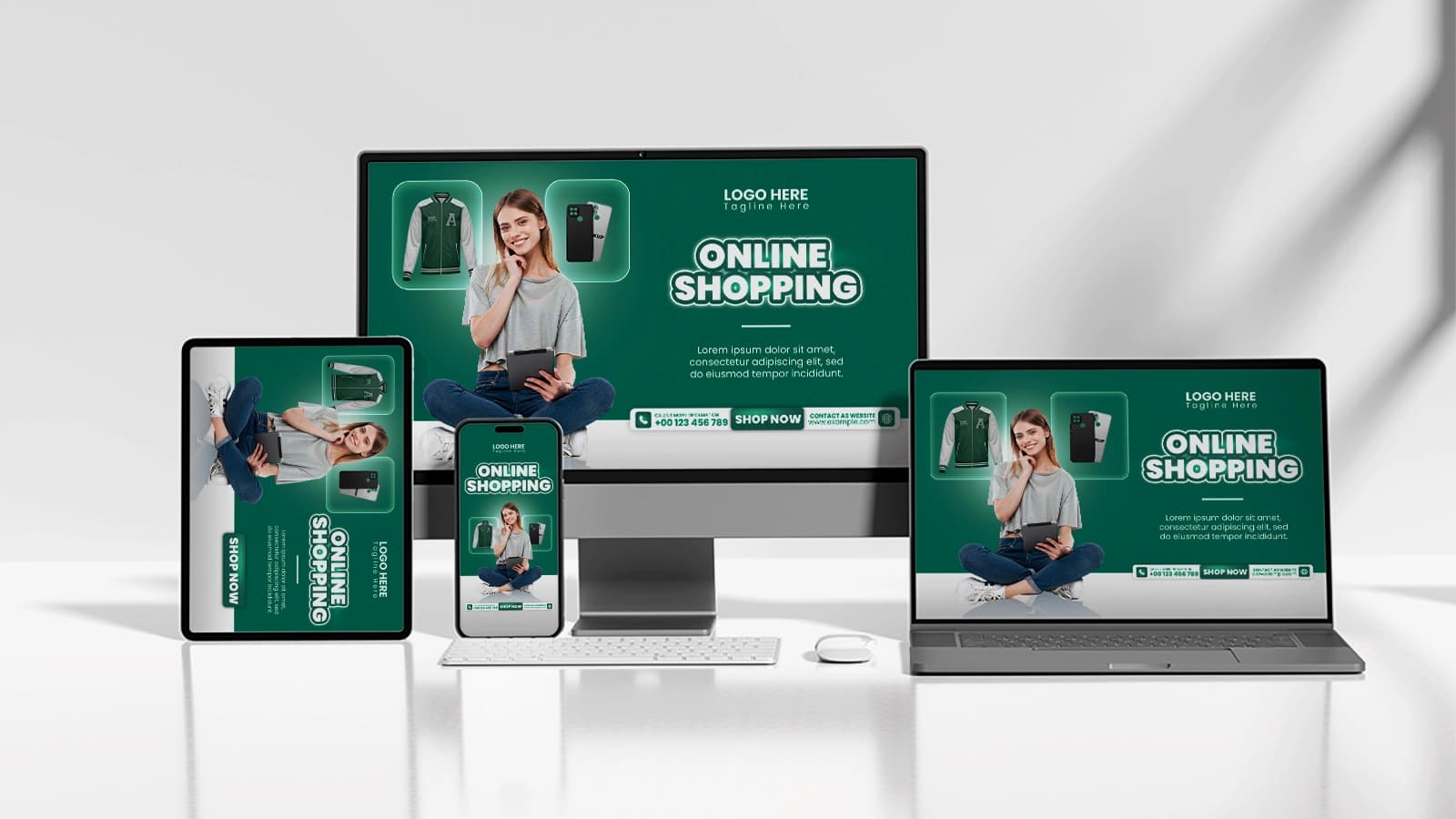 Google Performance Max banner sizes in landscape, square and portrait formats